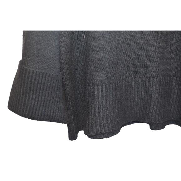 And Now This Juniors Black Chunky Knit Mock Neck Cuff Sleeve Sweater, Size 3X - Picture 2 of 3